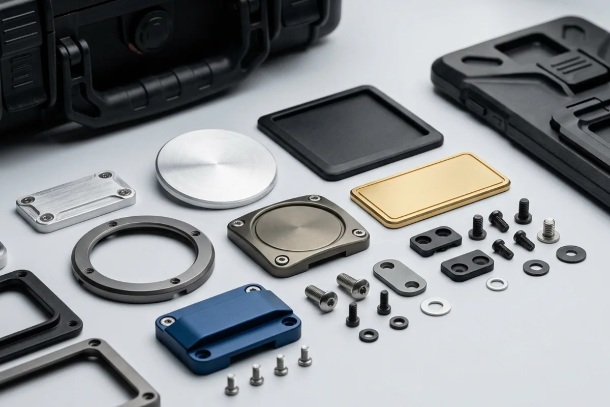 색상 표현으로 고른다면 — 하드케이스 로고 각인 커스터마이징 구성 부품 클로즈업